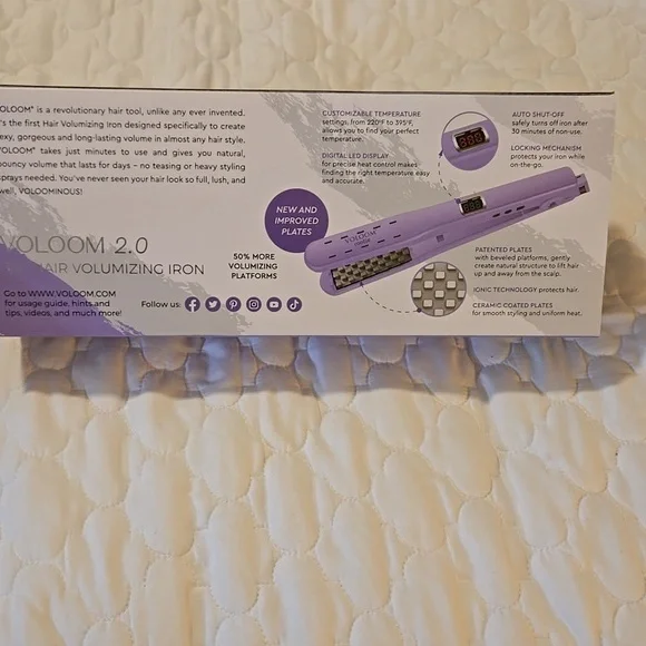 2.0 Purple Hair Volumizing Iron - Picture 2 of 4